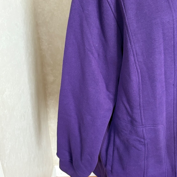 WOMAN WITHIN THERMAL LINED FLEECE HOODIE  NWT - Picture 2 of 8